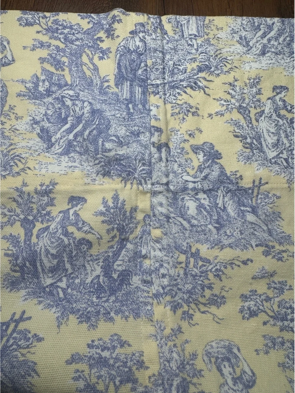 Waverly Country Life Toile Curtains 100x80 Extra Wide Panels Set of 2 + Tiebacks